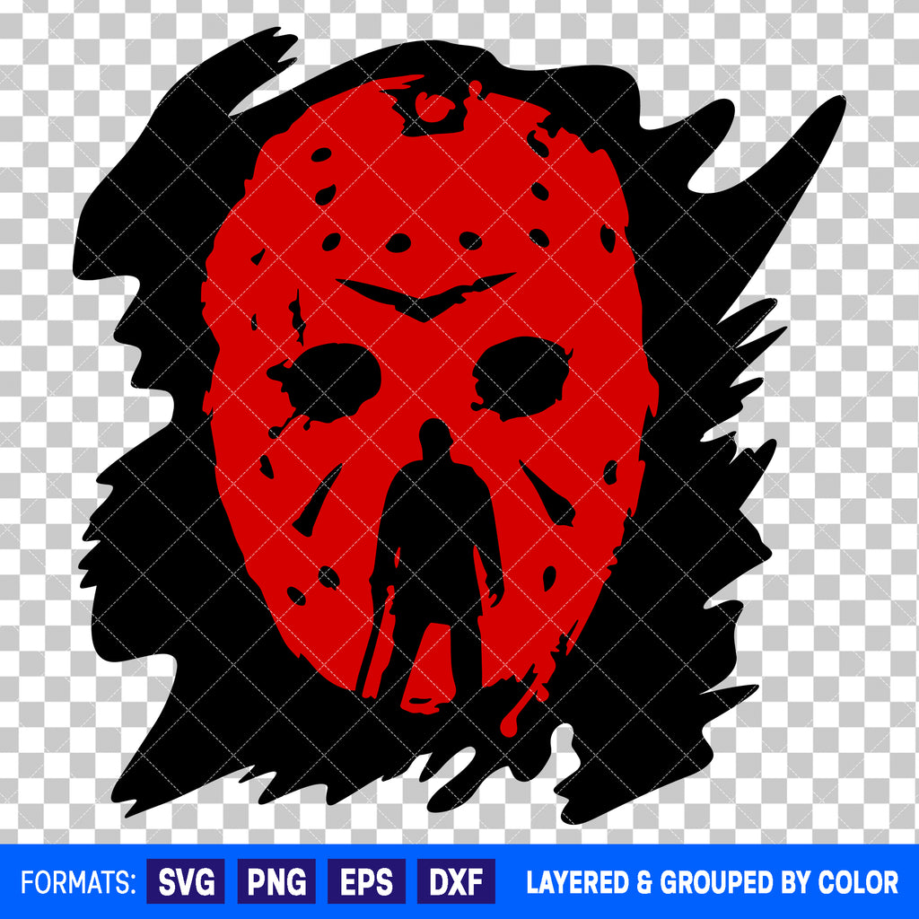 Jason Friday The 13th Horror Halloween SVG Cut File for Cricut and Silhouette