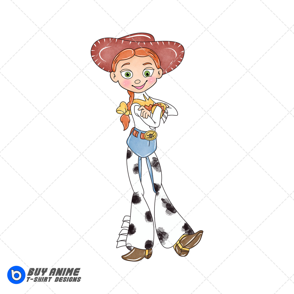 Jessie Toy Story Watercolor Clipart PNG Hand Drawn Illustration #2
