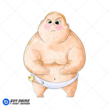 Jimbo Boss Baby Watercolor Clipart PNG Hand Drawn Illustration