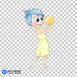 Joy Inside Out Watercolor Clipart PNG Hand Drawn Illustration