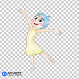 Joy Inside Out Watercolor Clipart PNG Hand Drawn Illustration #2