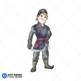 Kristoff Frozen Watercolor Clipart PNG Hand Drawn Illustration