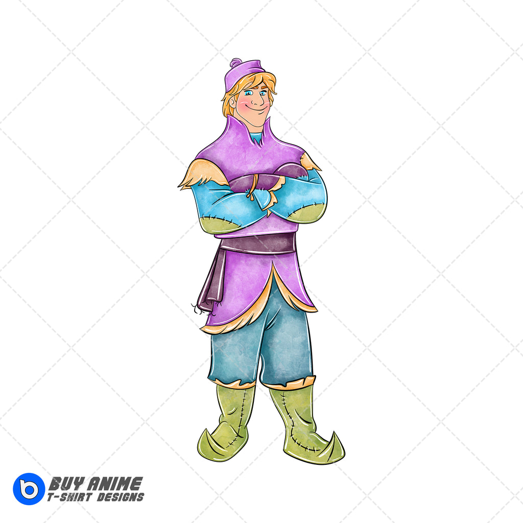 Kristoff Frozen Watercolor Clipart PNG Hand Drawn Illustration #2