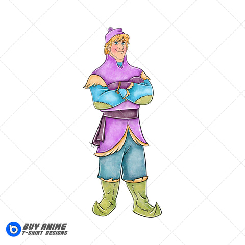 Kristoff Frozen Watercolor Clipart PNG Hand Drawn Illustration #2