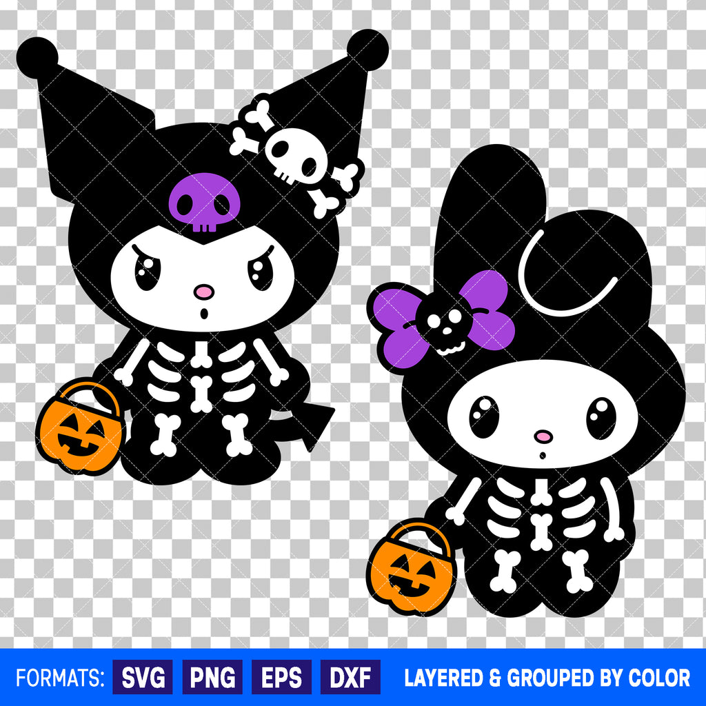 Kuromi Halloween Bundle SVG Cut Files for Cricut and Silhouette