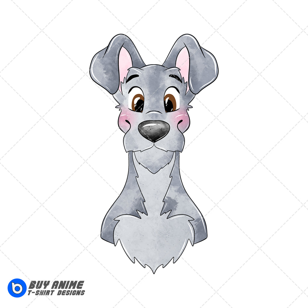 Lady and the Tramp Watercolor Clipart PNG Hand Drawn Illustration #7