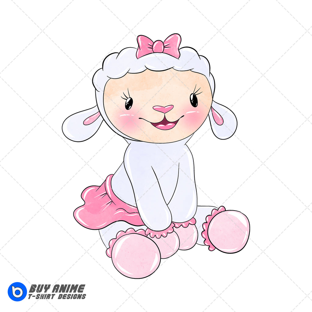 Lambie Doc McStuffins Watercolor Clipart PNG Hand Drawn Illustration