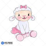 Lambie Doc McStuffins Watercolor Clipart PNG Hand Drawn Illustration