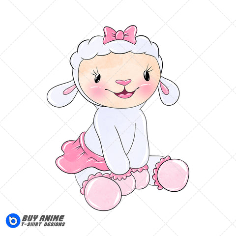 Lambie Doc McStuffins Watercolor Clipart PNG Hand Drawn Illustration