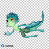 Luca Watercolor Clipart PNG Hand Drawn Illustration