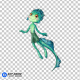 Luca Watercolor Clipart PNG Hand Drawn Illustration #2