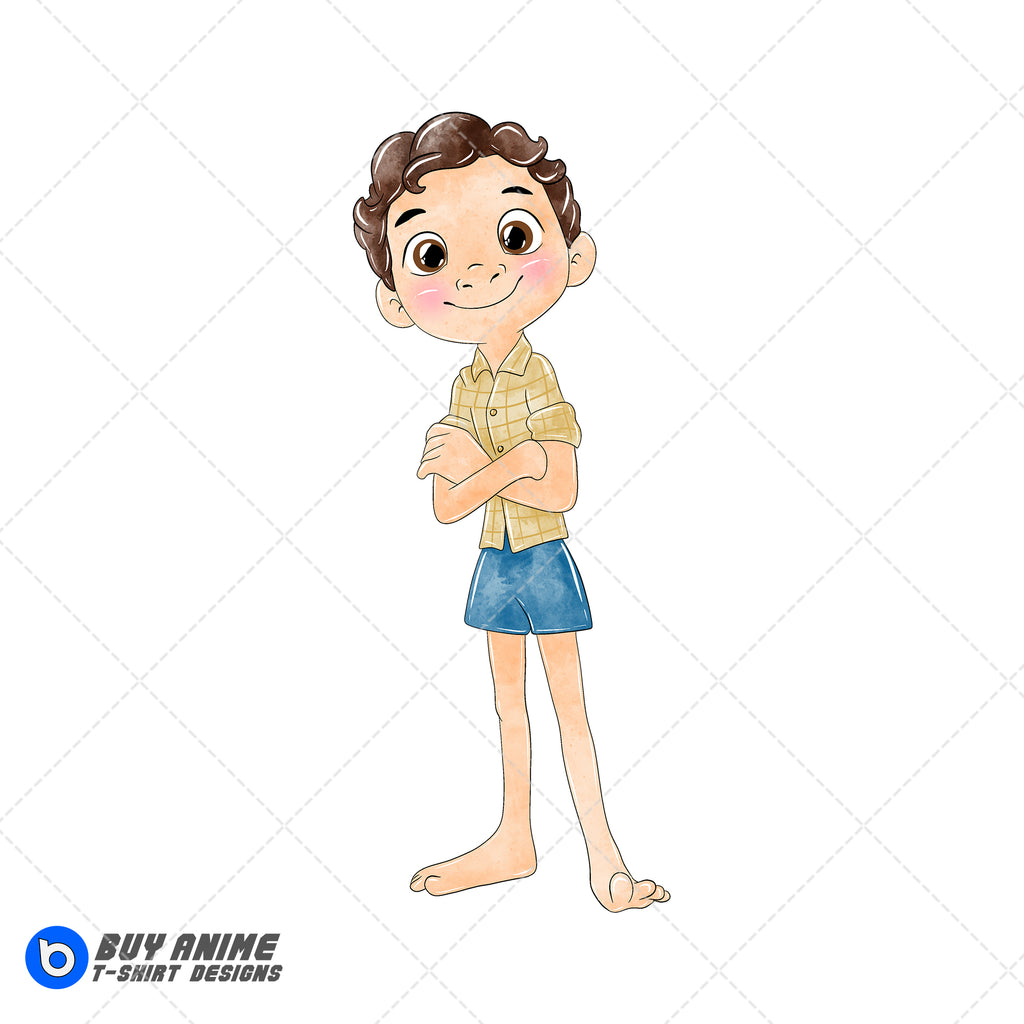 Luca Watercolor Clipart PNG Hand Drawn Illustration #3