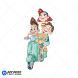 Luca and Friends Watercolor Clipart PNG Hand Drawn Illustration