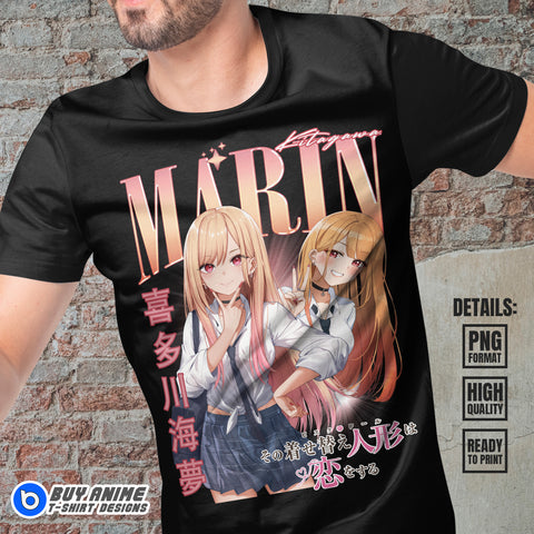 Marin Kitagawa My Dress-Up Darling Anime Bootleg T-shirt Design