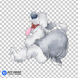 Max The Little Mermaid Watercolor Clipart PNG Hand Drawn Illustration