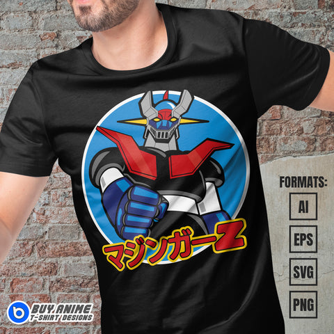 Mazinger Z Vector T-shirt Design Template
