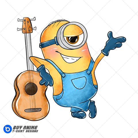 Mel Minion Watercolor Clipart PNG Hand Drawn Illustration