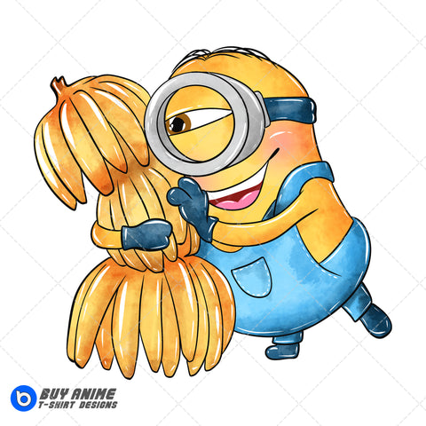 Mel Minion Watercolor Clipart PNG Hand Drawn Illustration #2