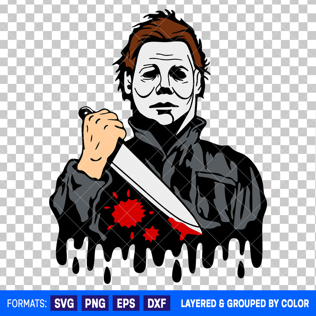 Michael Myers Horror Halloween SVG Cut File for Cricut and Silhouette #2