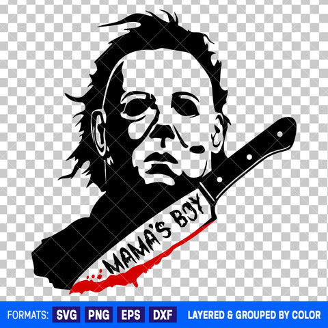 Michael Myers Horror Halloween SVG Cut File for Cricut and Silhouette #3