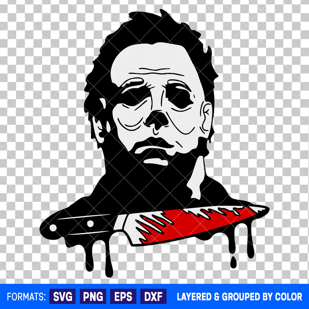 Michael Myers Horror Halloween SVG Cut File for Cricut and Silhouette