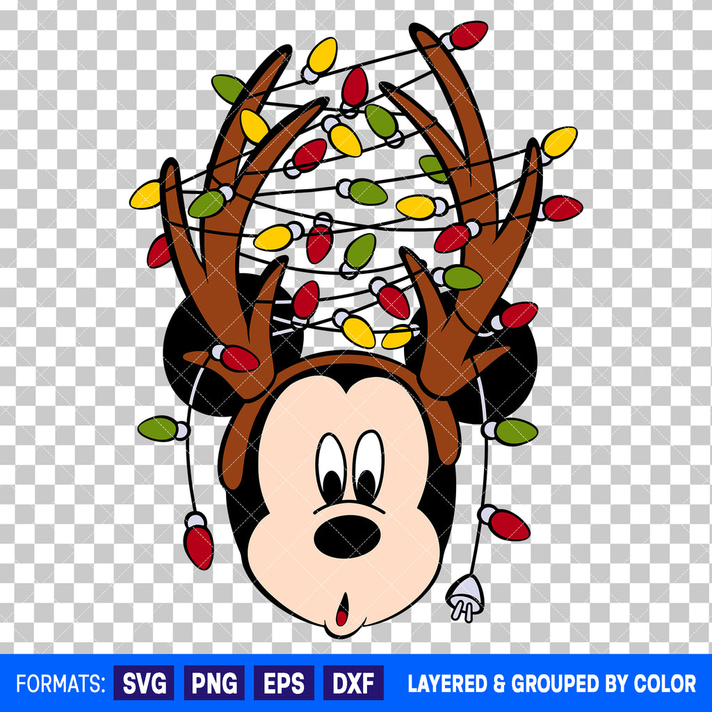 Mickey Mouse Christmas SVG Cut File for Cricut and Silhouette #2