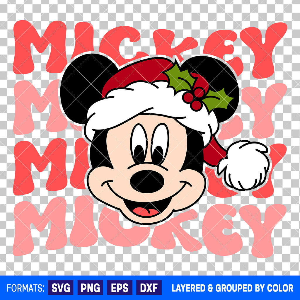 Mickey Mouse Christmas SVG Cut File for Cricut and Silhouette #5