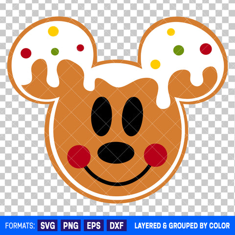 Mickey Mouse Christmas SVG Cut File for Cricut and Silhouette