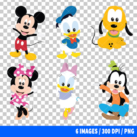 Mickey Mouse Clubhouse Clipart PNG Bundle
