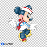 Mickey Mouse Disney Cruise Watercolor Clipart PNG Hand Drawn Illustration