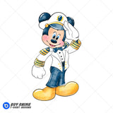 Mickey Mouse Disney Cruise Watercolor Clipart PNG Hand Drawn Illustration #2