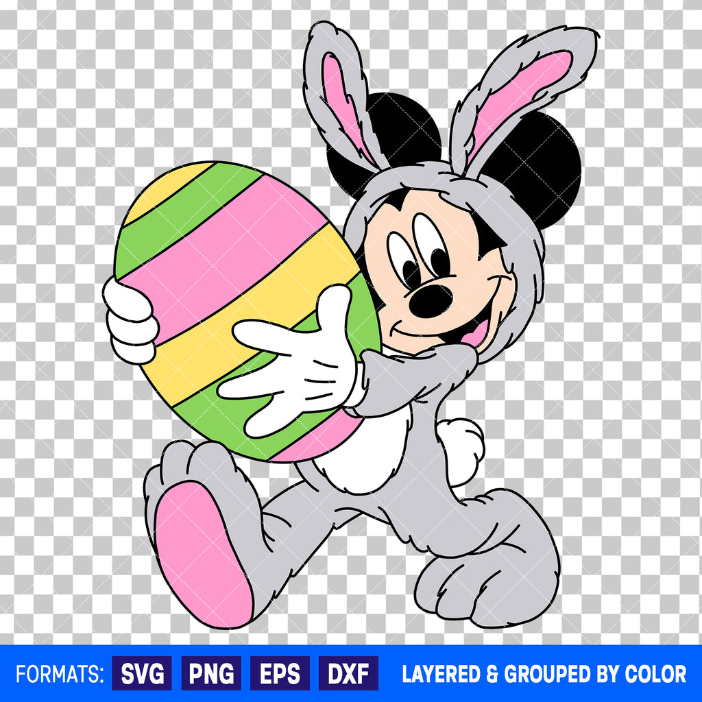 Mickey Mouse Easter SVG Cut File for Cricut and Silhouette #2