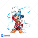 Mickey Mouse Fantasia Watercolor Clipart PNG Hand Drawn Illustration