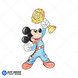 Mickey Mouse Racing Watercolor Clipart PNG Hand Drawn Illustration