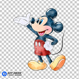 Mickey Mouse Watercolor Clipart PNG Hand Drawn Illustration