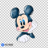 Mickey Mouse Watercolor Clipart PNG Hand Drawn Illustration #7