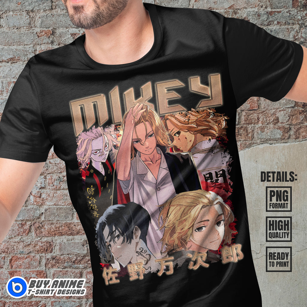 Mikey Tokyo Revengers Anime Bootleg T-shirt Design