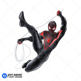 Miles Morales Spiderman Watercolor Clipart PNG Hand Drawn Illustration