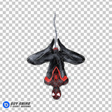 Miles Morales Spiderman Watercolor Clipart PNG Hand Drawn Illustration #3