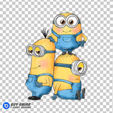 Minions Watercolor Clipart PNG Hand Drawn Illustration