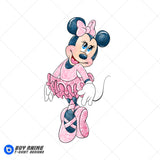 Minnie Mouse Ballerina Watercolor Clipart PNG Hand Drawn Illustration