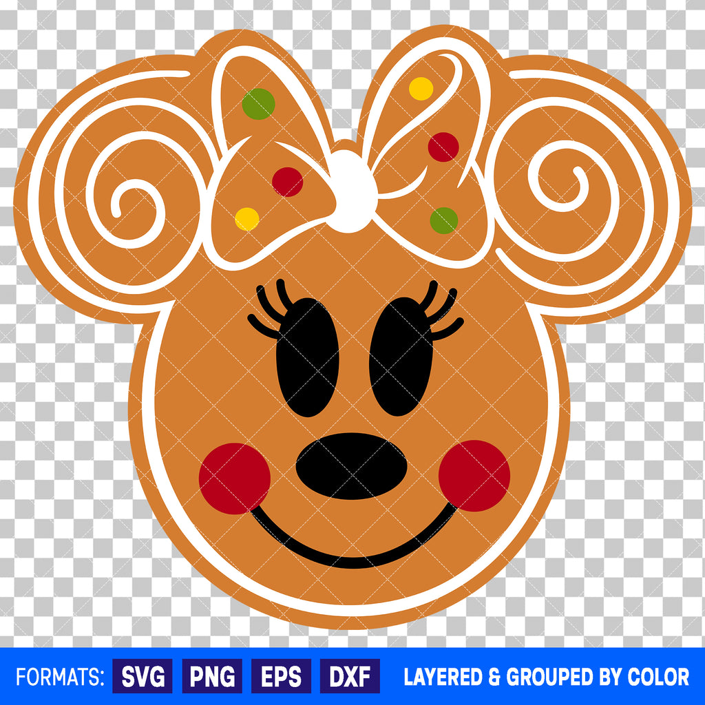 Minnie Mouse Christmas SVG Cut File for Cricut and Silhouette