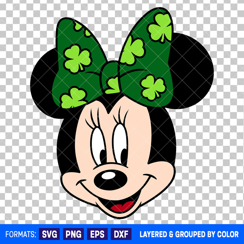 Minnie Mouse St Patrick's Day SVG Cut File for Cricut and Silhouette