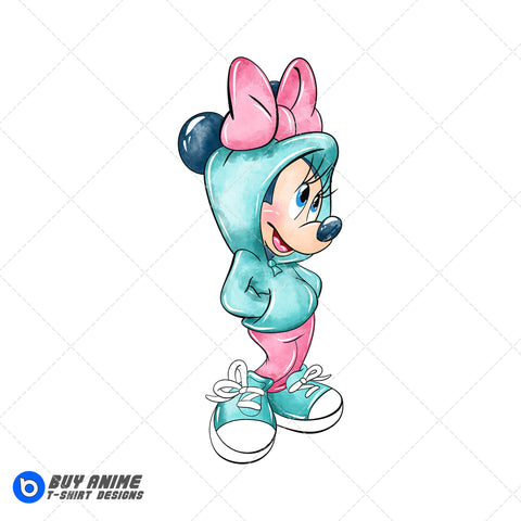 Minnie Mouse Watercolor Clipart PNG Hand Drawn Illustration #10