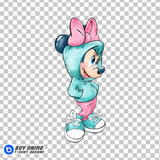 Minnie Mouse Watercolor Clipart PNG Hand Drawn Illustration #10