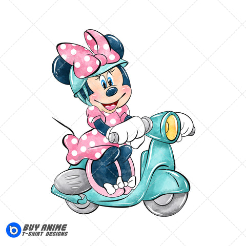 Minnie Mouse Watercolor Clipart PNG Hand Drawn Illustration #13