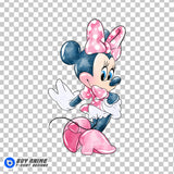 Minnie Mouse Watercolor Clipart PNG Hand Drawn Illustration #2