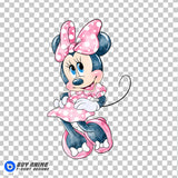 Minnie Mouse Watercolor Clipart PNG Hand Drawn Illustration #4