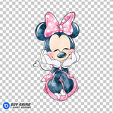 Minnie Mouse Watercolor Clipart PNG Hand Drawn Illustration #5