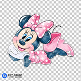 Minnie Mouse Watercolor Clipart PNG Hand Drawn Illustration #7